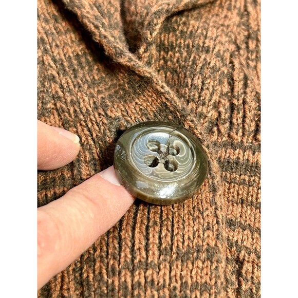 Petite Ribbed Shawl Collar Cardigan Sweater with Fitted Waist size SP Apt 9 - Picture 4 of 7